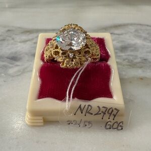 NADRI ART DECO Gold and Silver Women's Ring